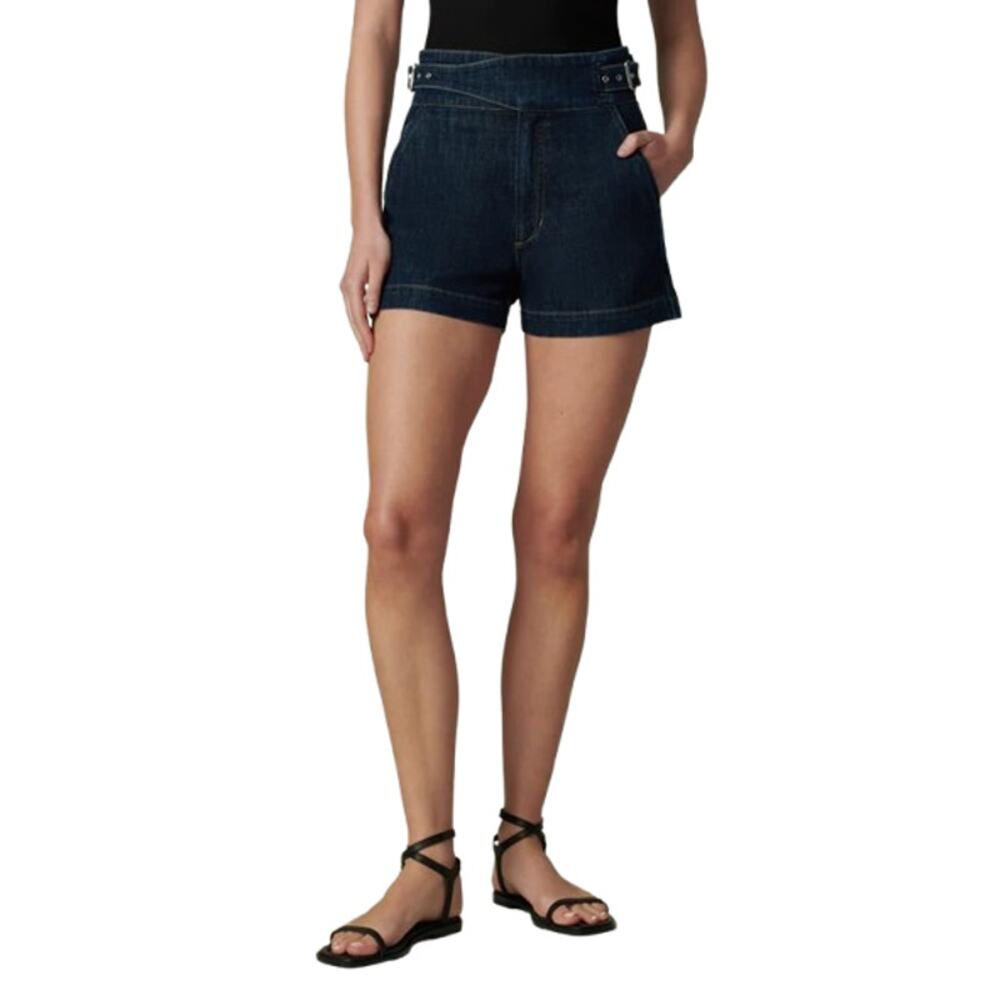 JOE'S JEANS Women's The Double Buckle Sailor Shorts Size 29 US 8 Blue Wash NWT